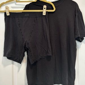 Skims Boyfriend T-shirt and Boxer Set